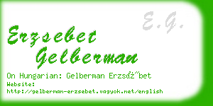 erzsebet gelberman business card